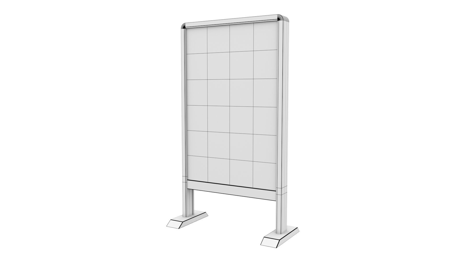 Advertising stand display Billboard 22 3D model_9