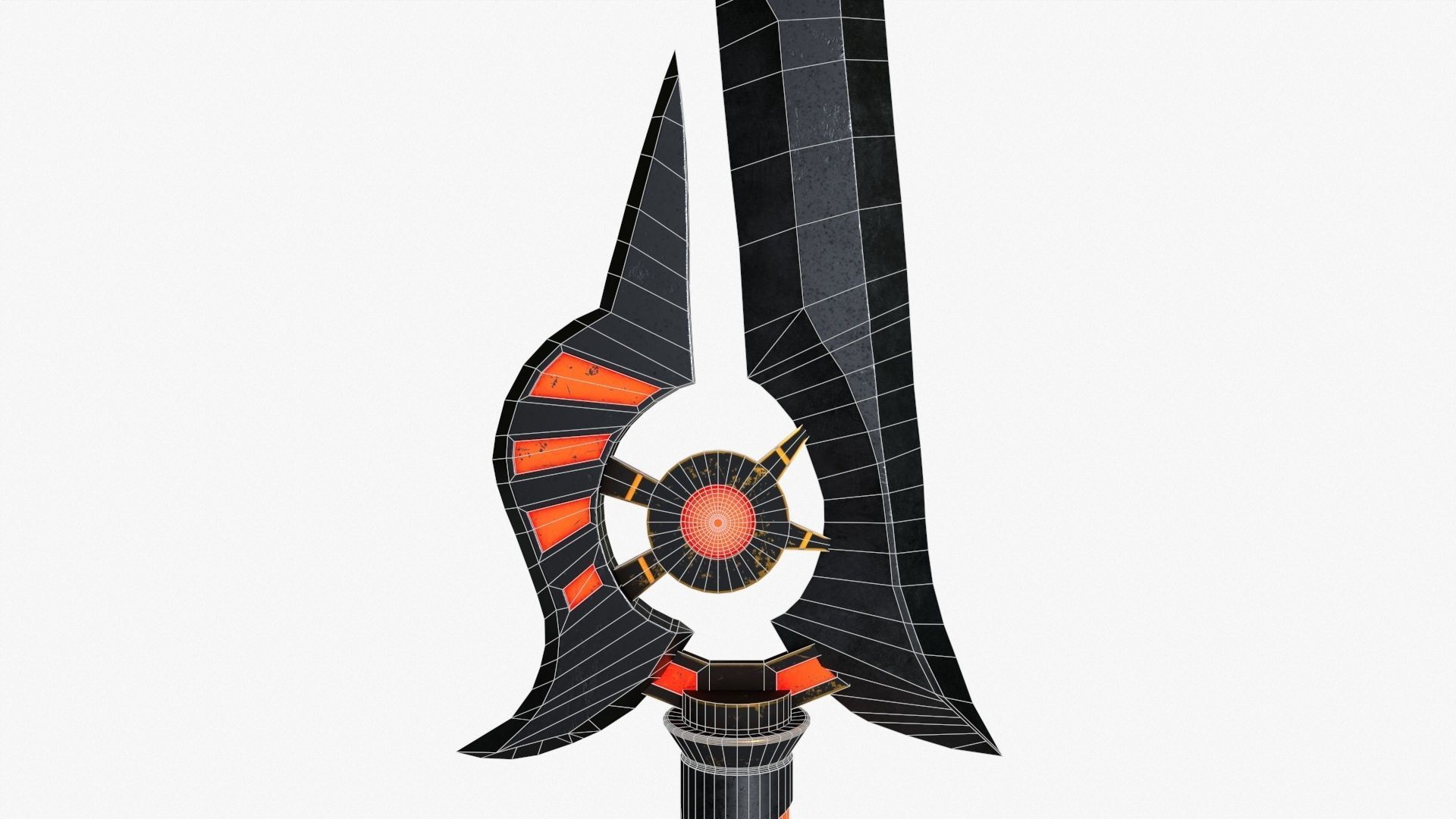 Sci-Fi Sword V6 Low-poly 3D model_5