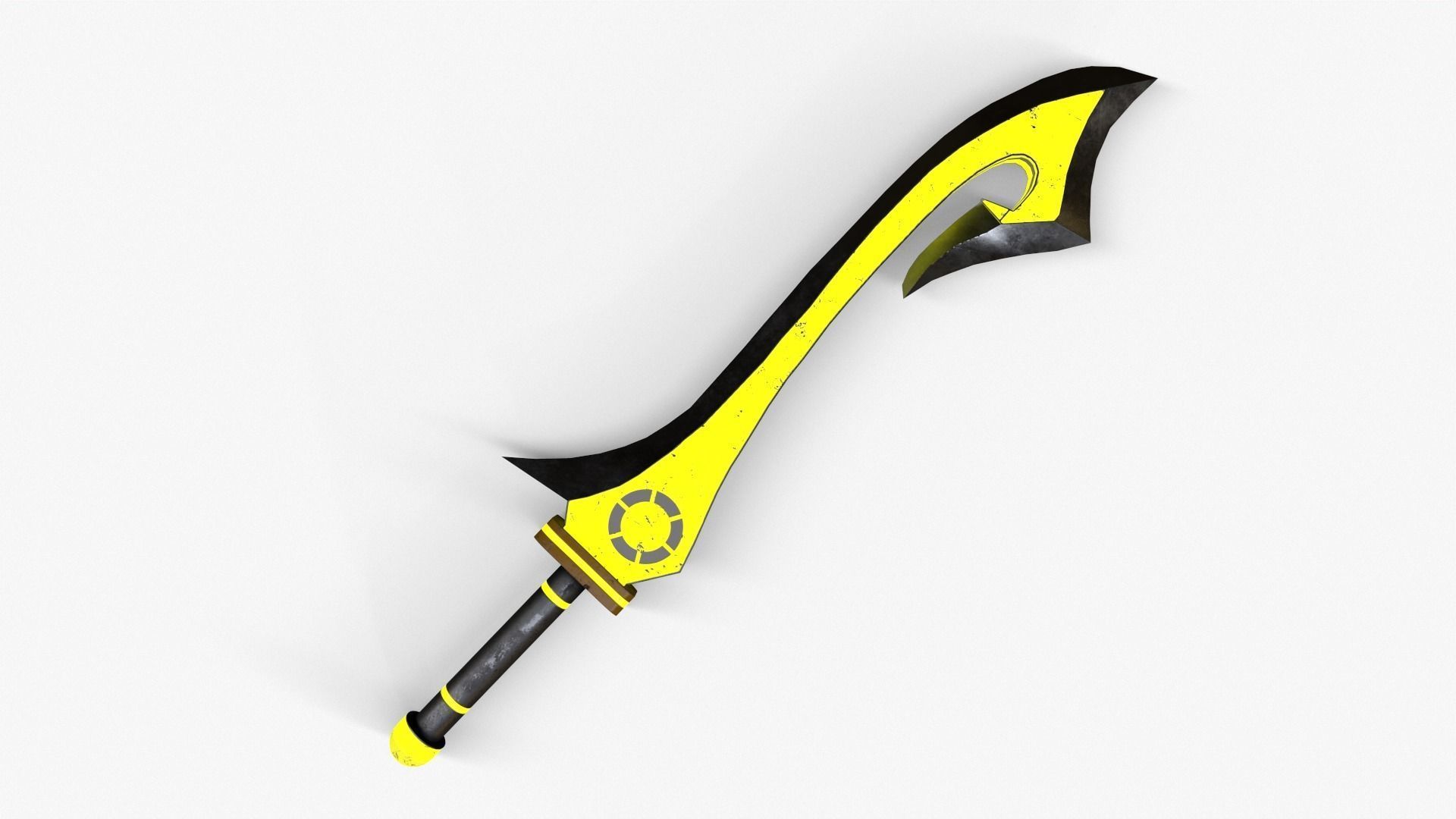 Fantasy Sword Low-poly 3D model_17