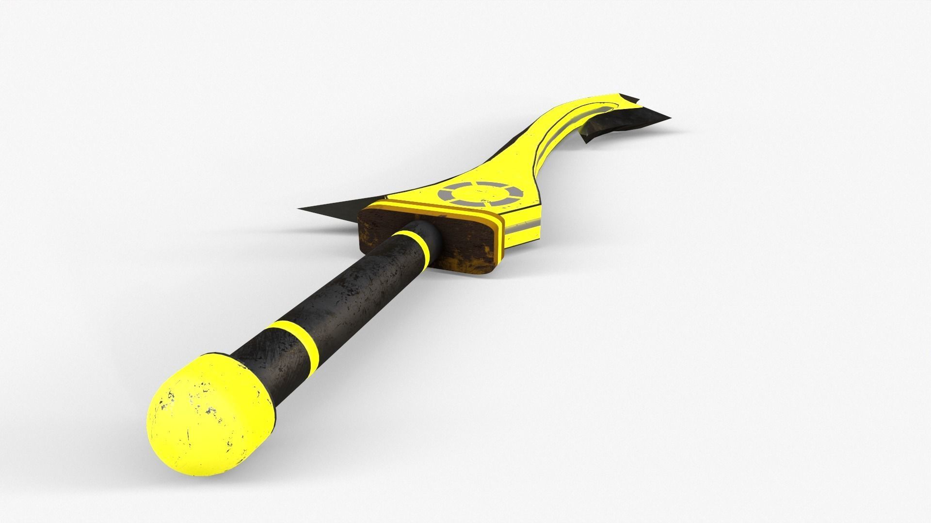 Fantasy Sword Low-poly 3D model_4