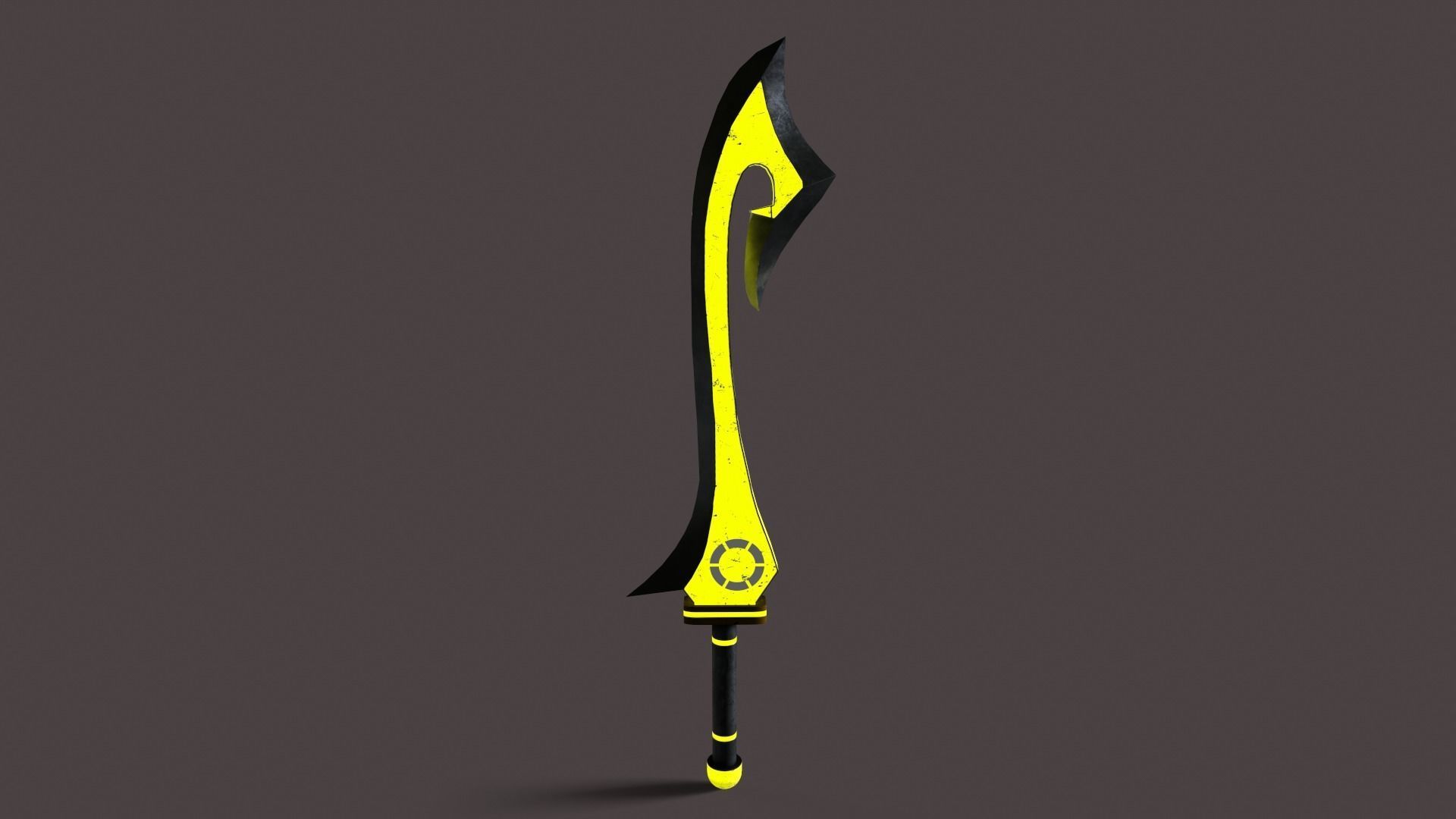Fantasy Sword Low-poly 3D model_18