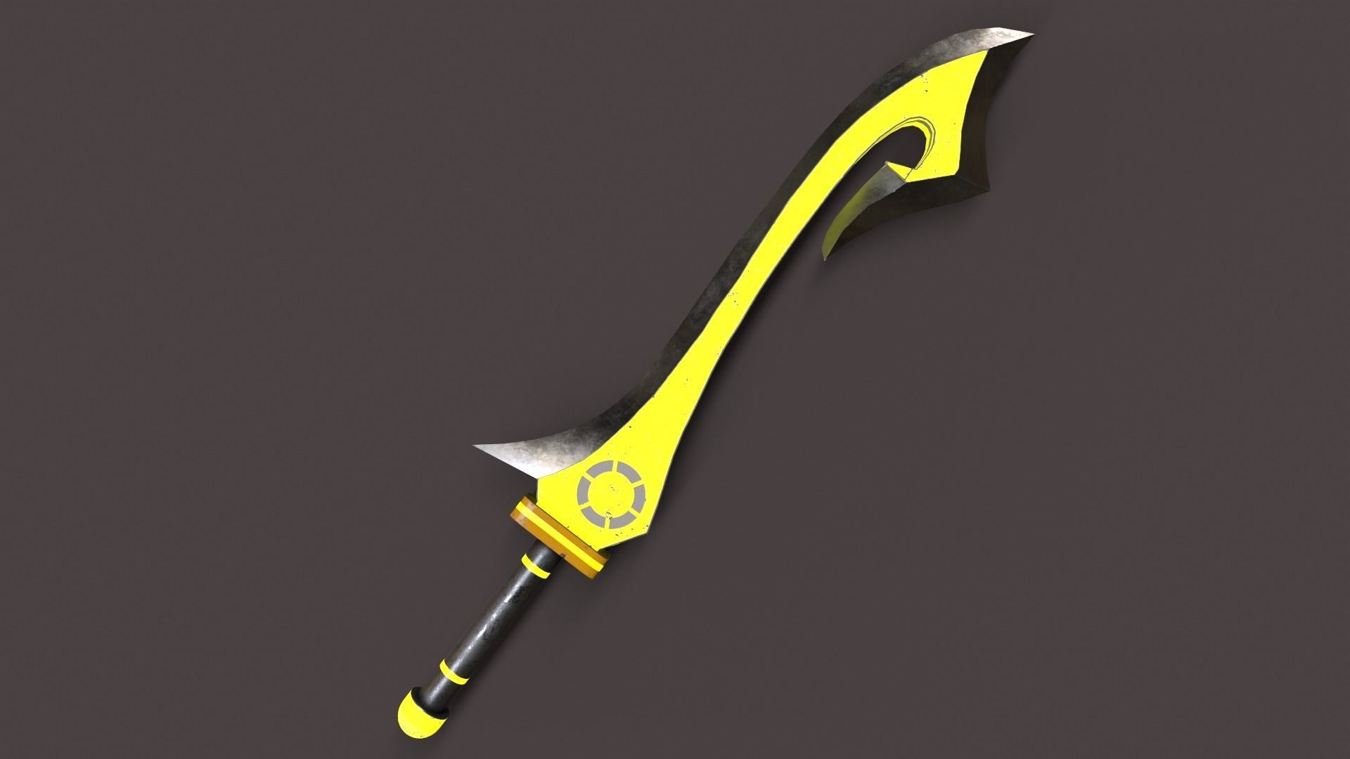 Fantasy Sword Low-poly 3D model_14