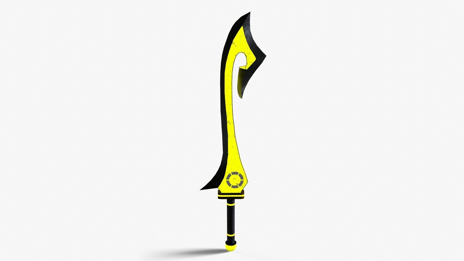 Fantasy Sword Low-poly 3D model_7