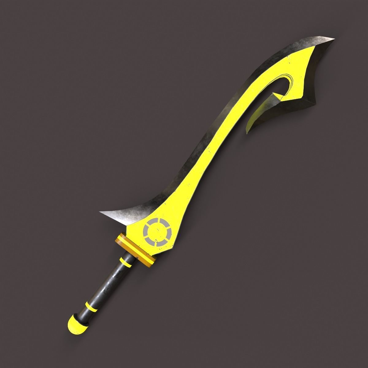 Fantasy Sword Low-poly 3D model_16