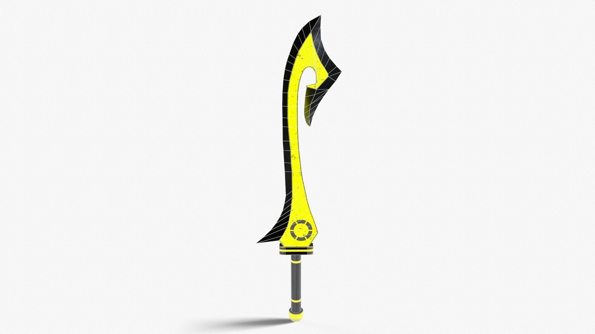 Fantasy Sword Low-poly 3D model_8