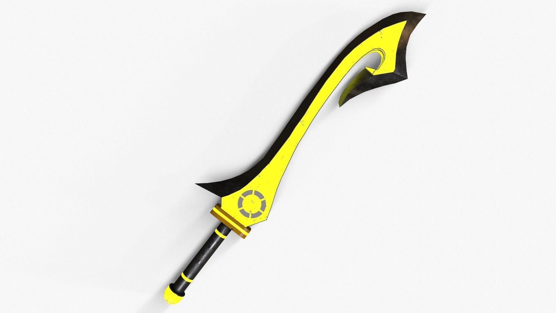 Fantasy Sword Low-poly 3D model_12