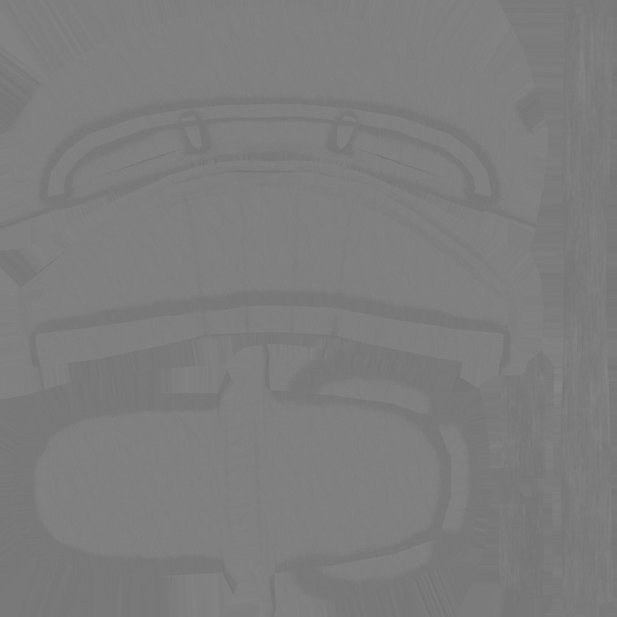 Red Leather Armchair - Furniture Interior Design Low-poly 3D model_10