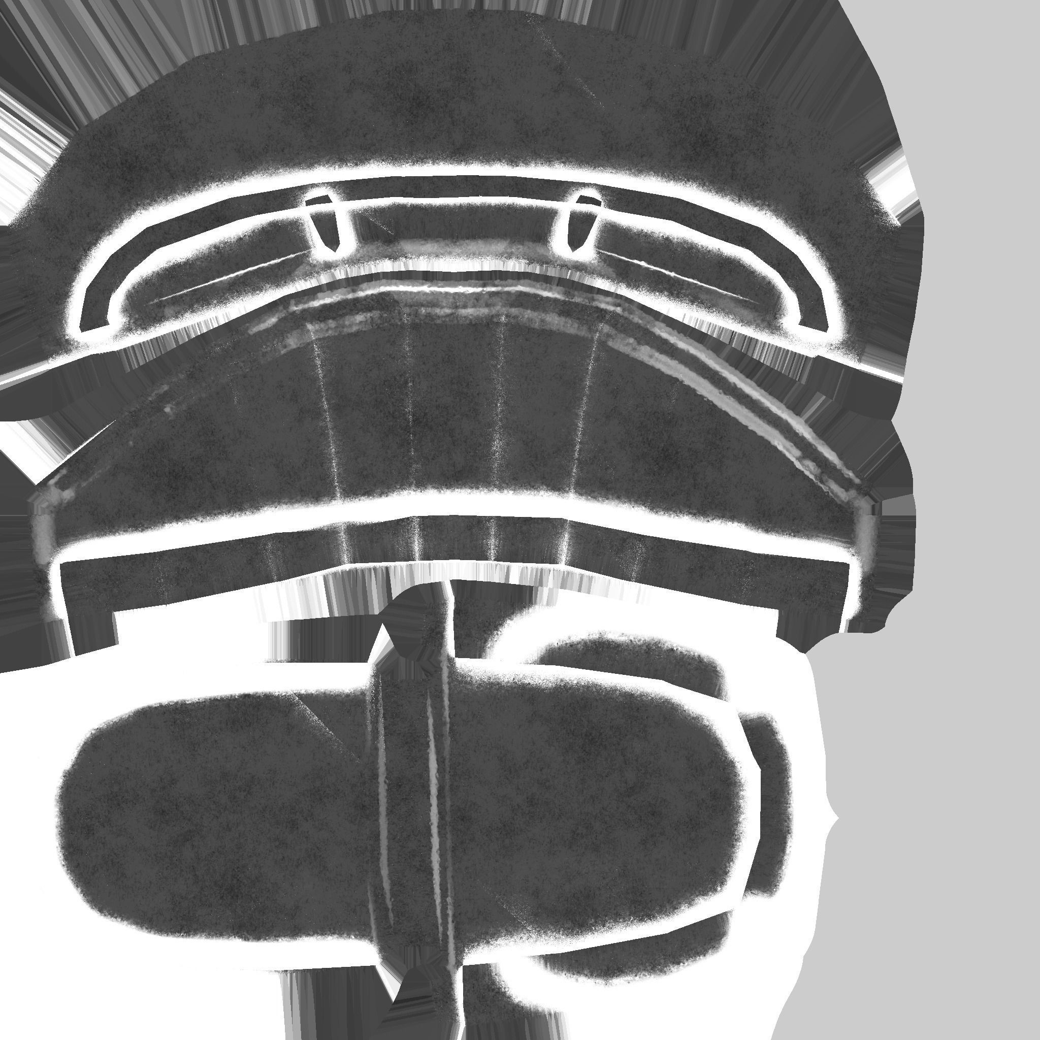 Red Leather Armchair - Furniture Interior Design Low-poly 3D model_13