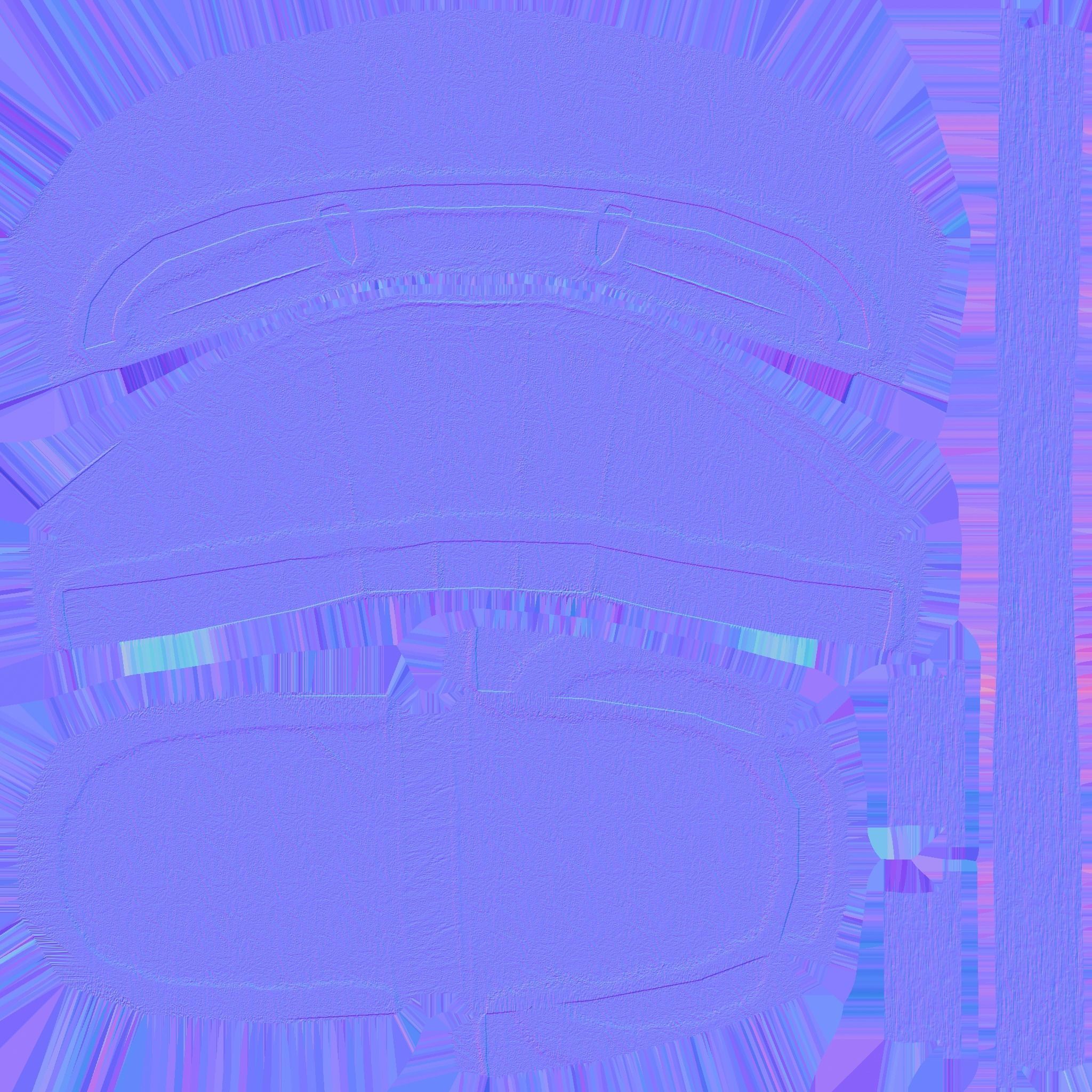 Red Leather Armchair - Furniture Interior Design Low-poly 3D model_12