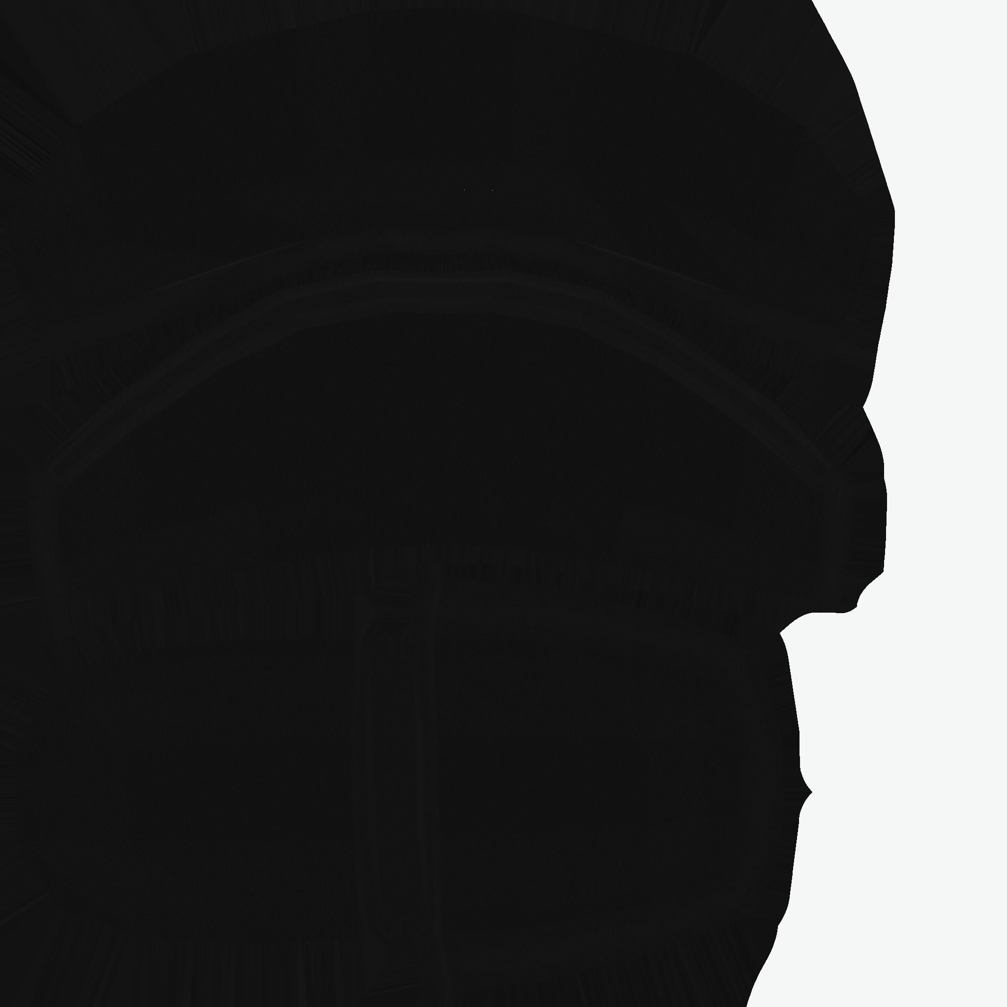 Black Aluminum Armchair - Furniture Interior Design Low-poly 3D model_11