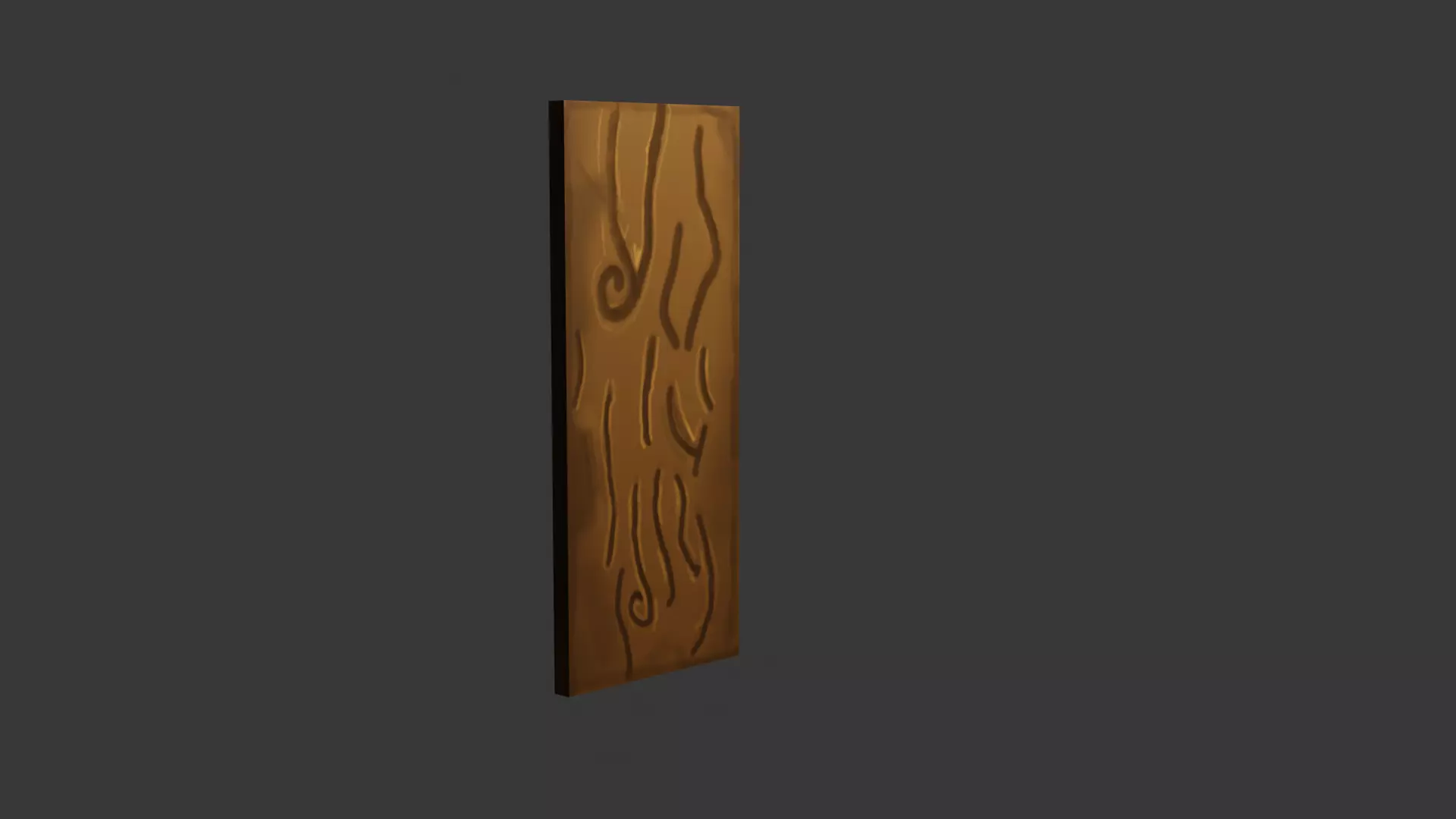 Stylized Wooden Plank Free low-poly 3D model