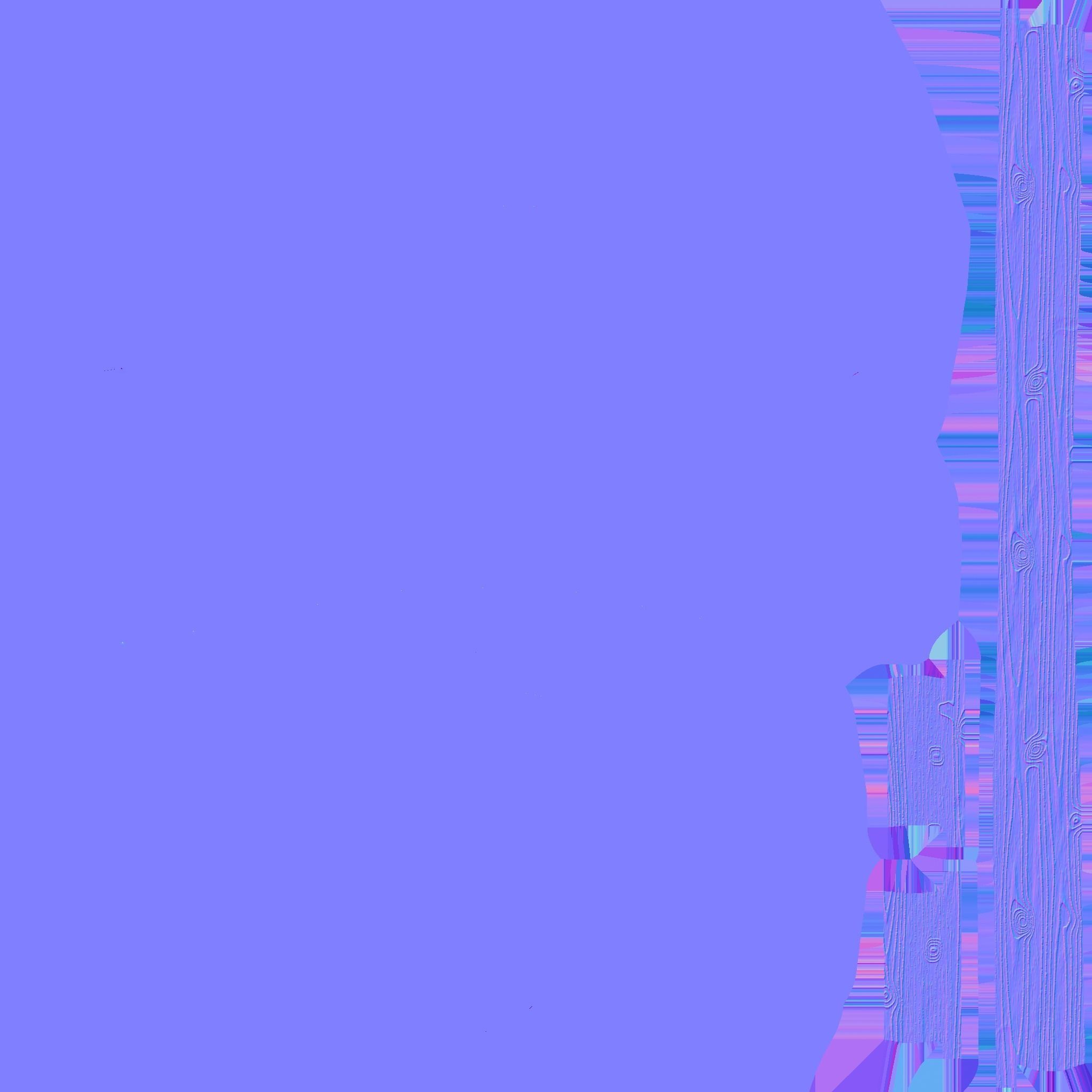 White Wood Armchair - Furniture Interior Design Low-poly 3D model_14