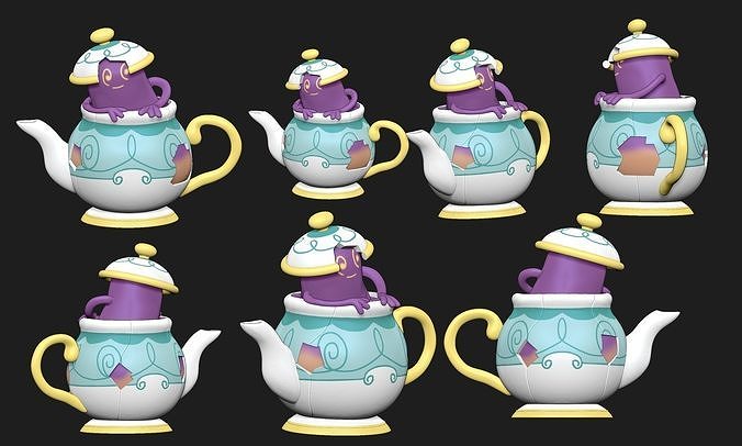 Pokemon - Sinestea and Polteageist 3D print model