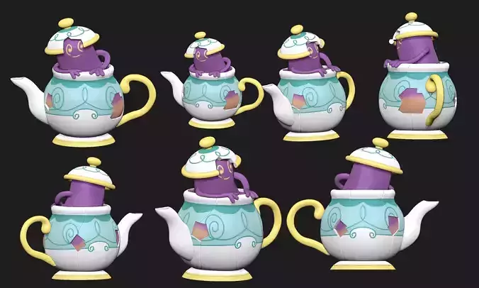 Pokemon - Sinestea and Polteageist 3D print model