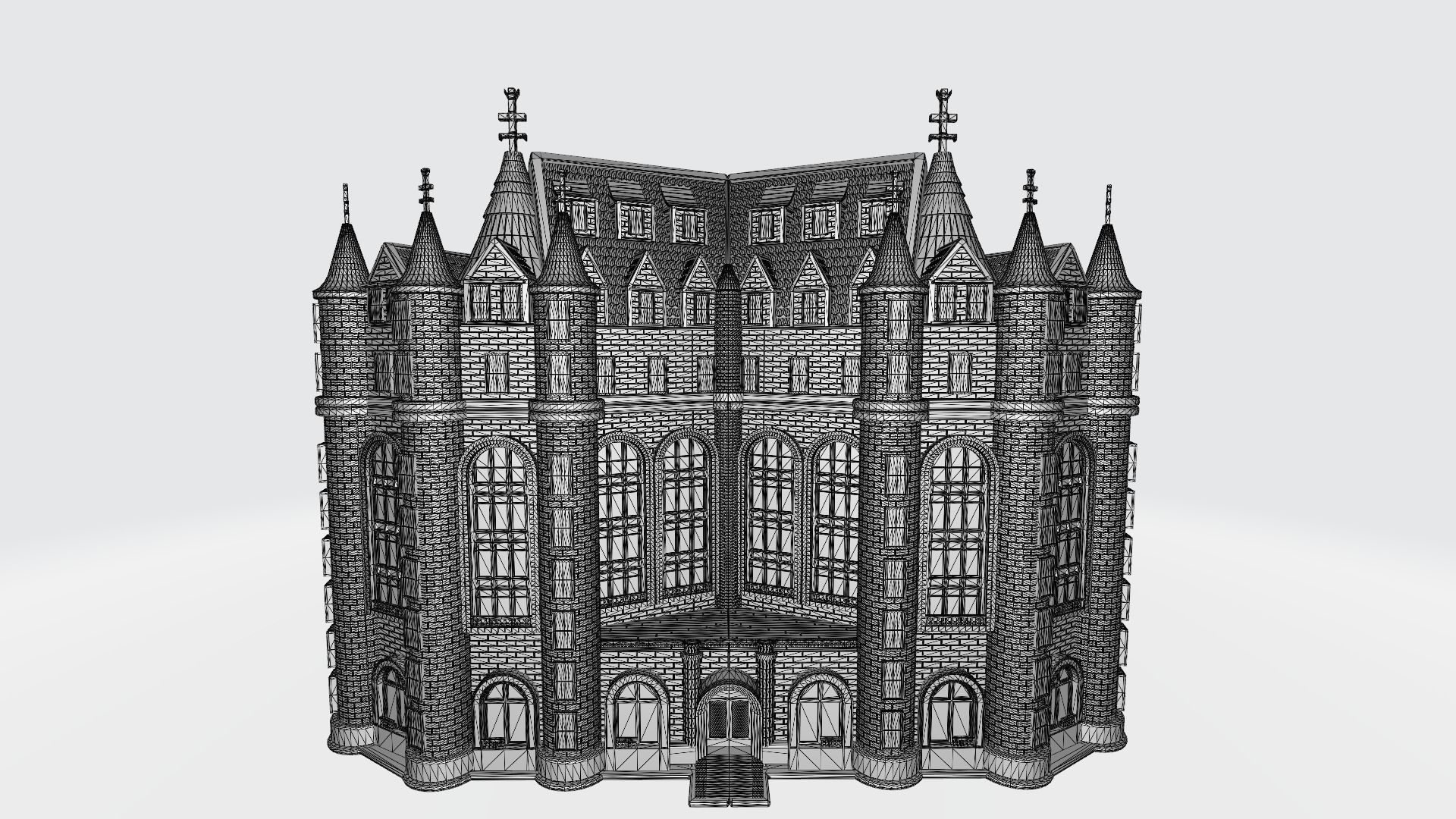 Great castle 3D print model_3