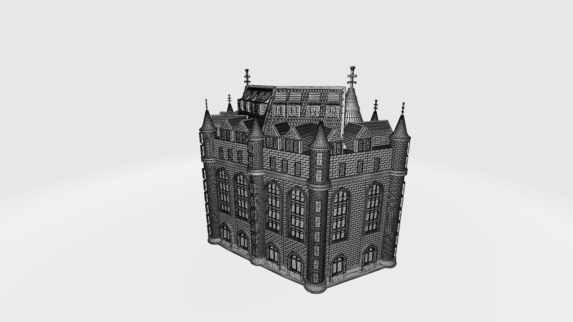 Great castle 3D print model_4