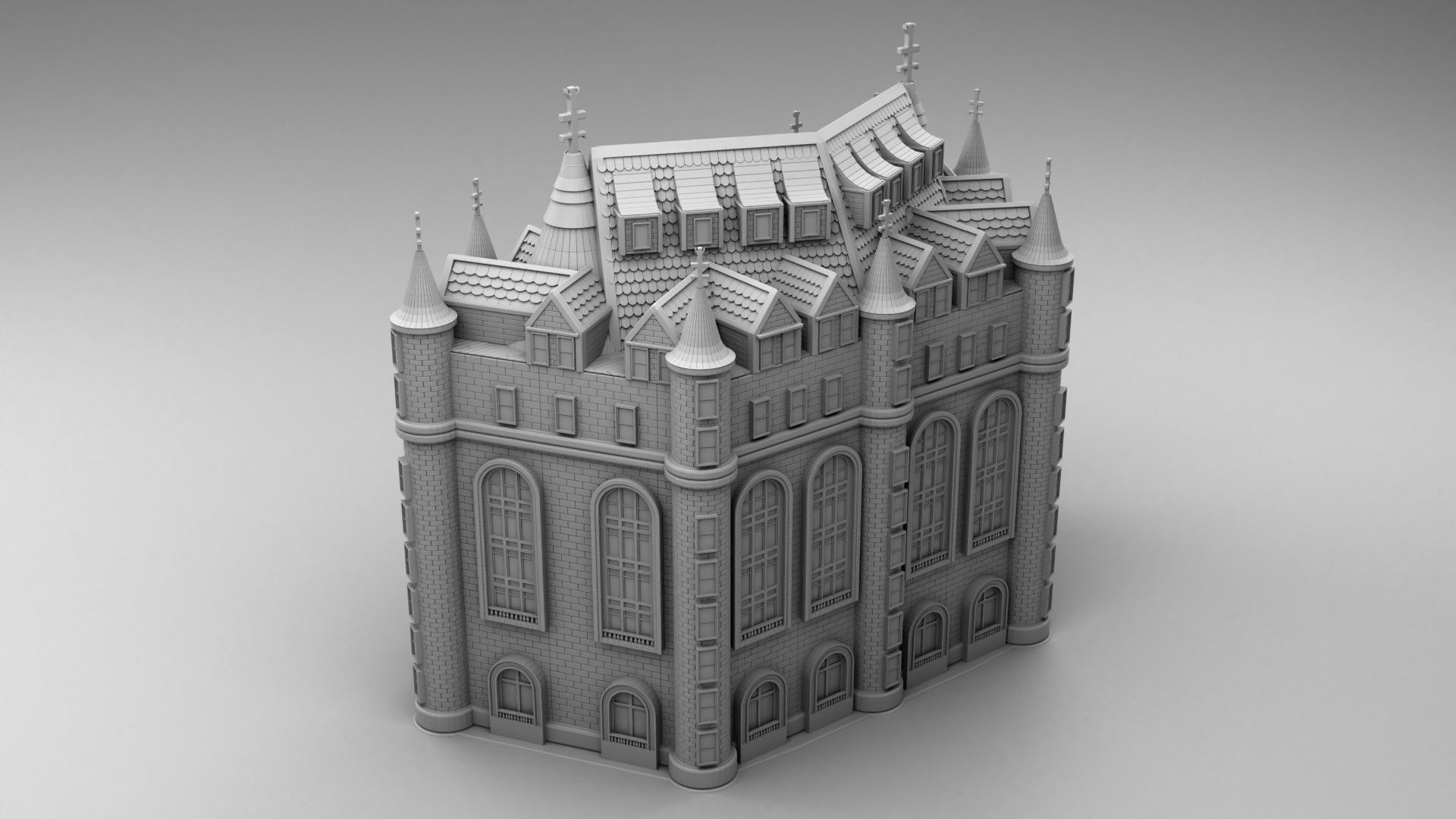 Great castle 3D print model_1