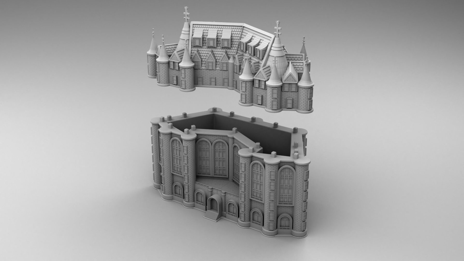 Great castle 3D print model_2
