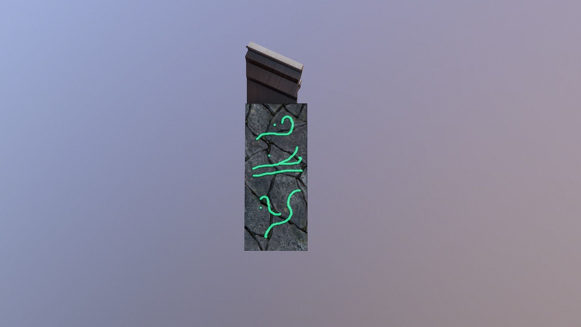 Wizard Book Stand  Free low-poly 3D model_6