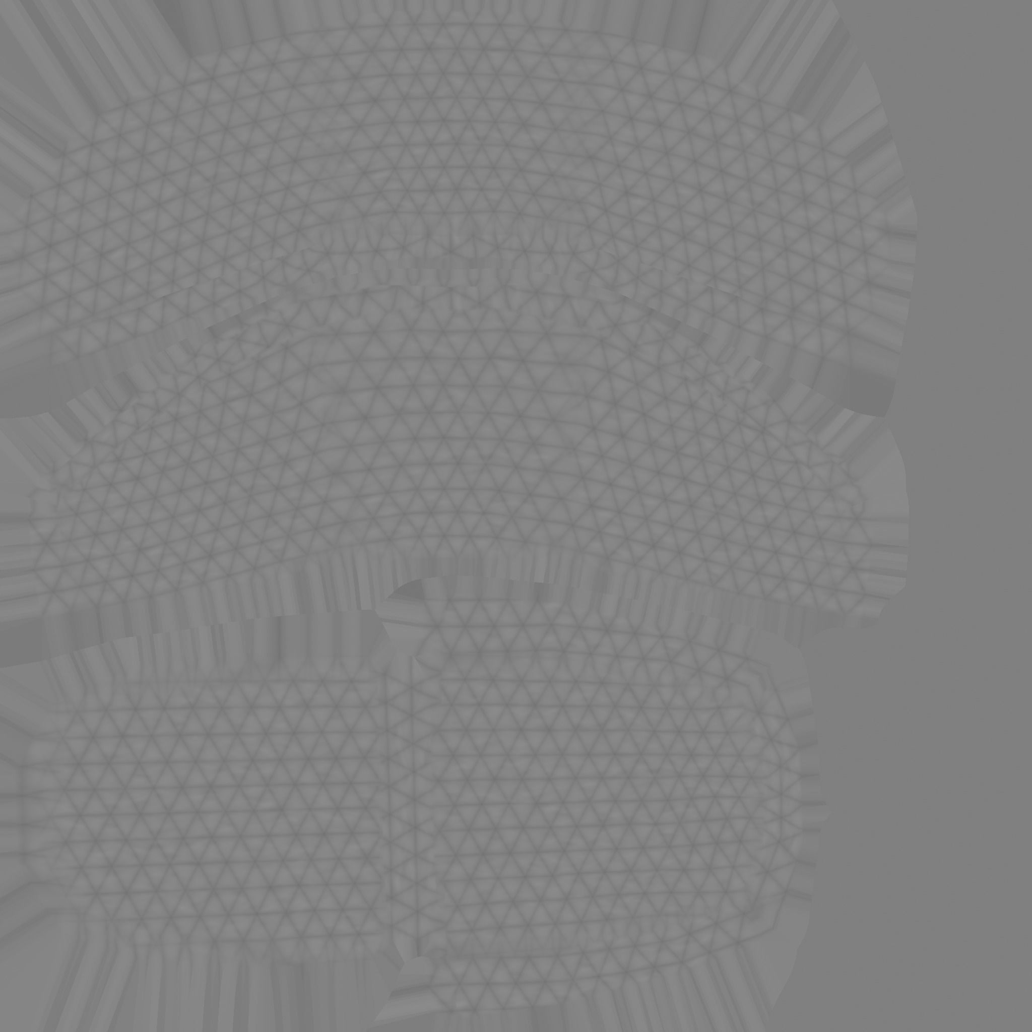 White Aluminum Armchair - Furniture Interior Design Low-poly 3D model_12