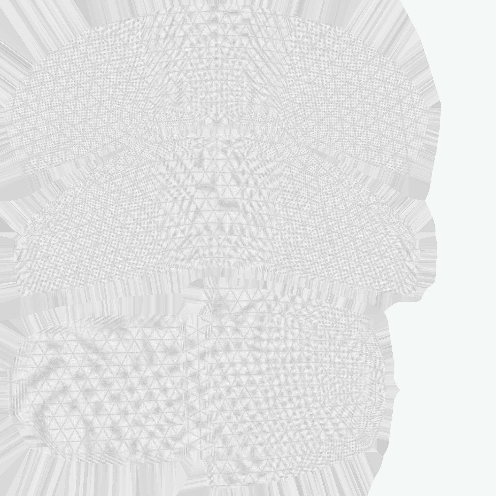 White Aluminum Armchair - Furniture Interior Design Low-poly 3D model_10