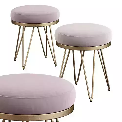 Safavieh Jenine Faux Ostrich Round Bench