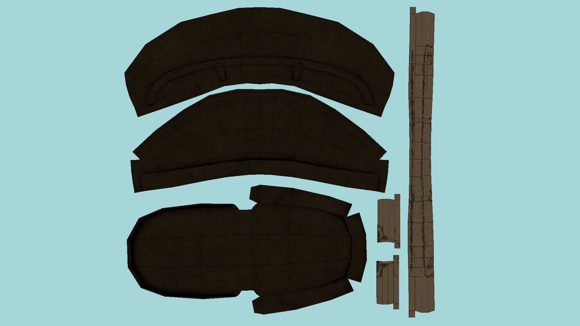 Armchairs - Living Room - Furniture Interior Design 3D Model Collection_34