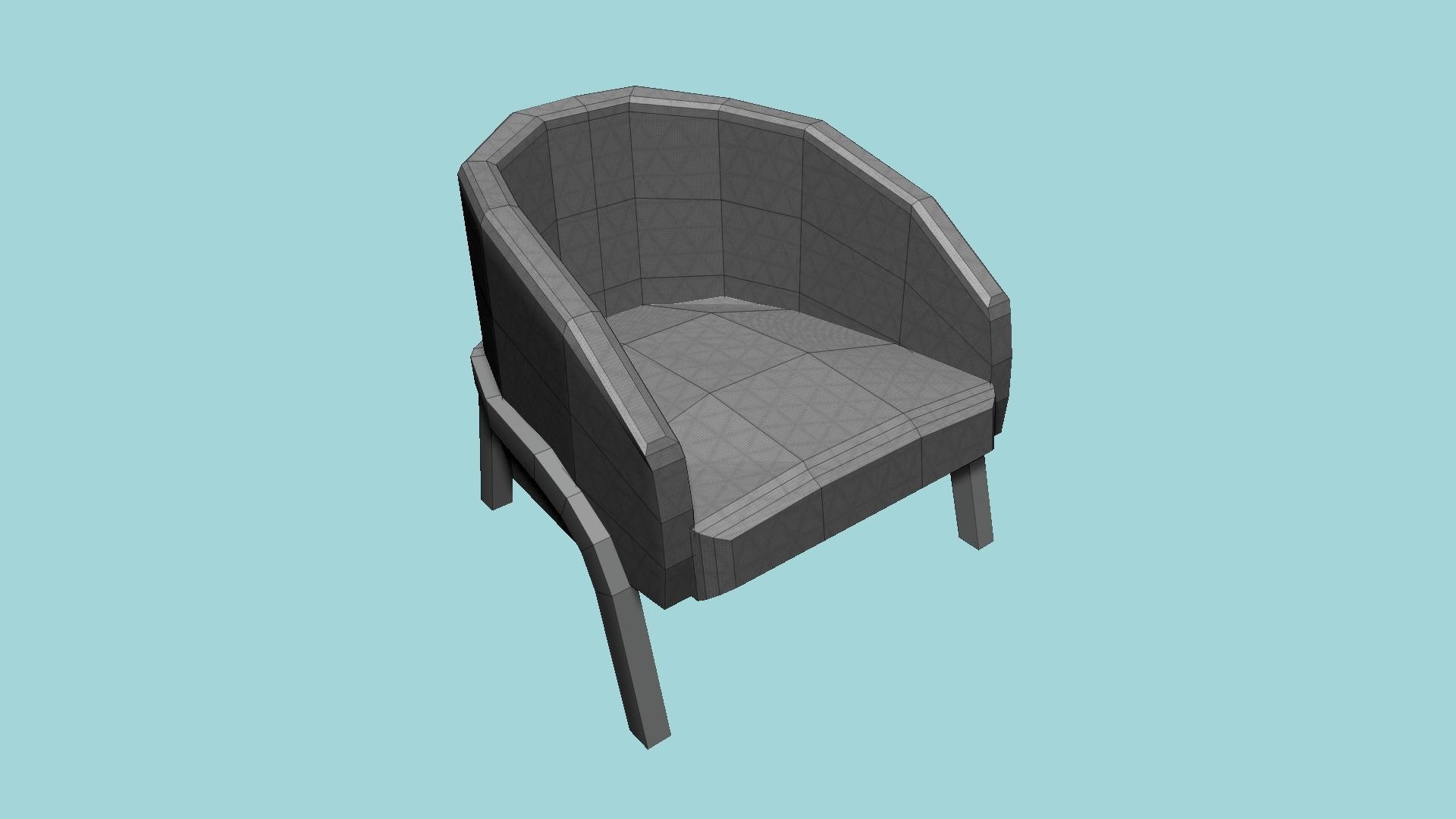 Armchairs - Living Room - Furniture Interior Design 3D Model Collection_30