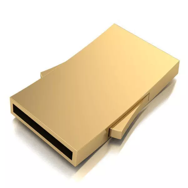 LOCK FOR LACES AND RUBBER CORD RECTANGULAR CUTS 14 mm X 2 mm 3D print model