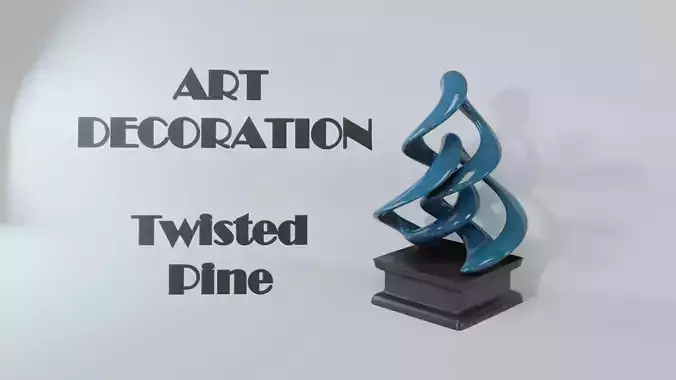 Art Decoration - Twisted Pine - Stylish Statue