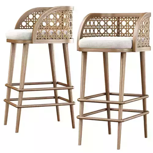 Rimma rattan bar stool DS67 