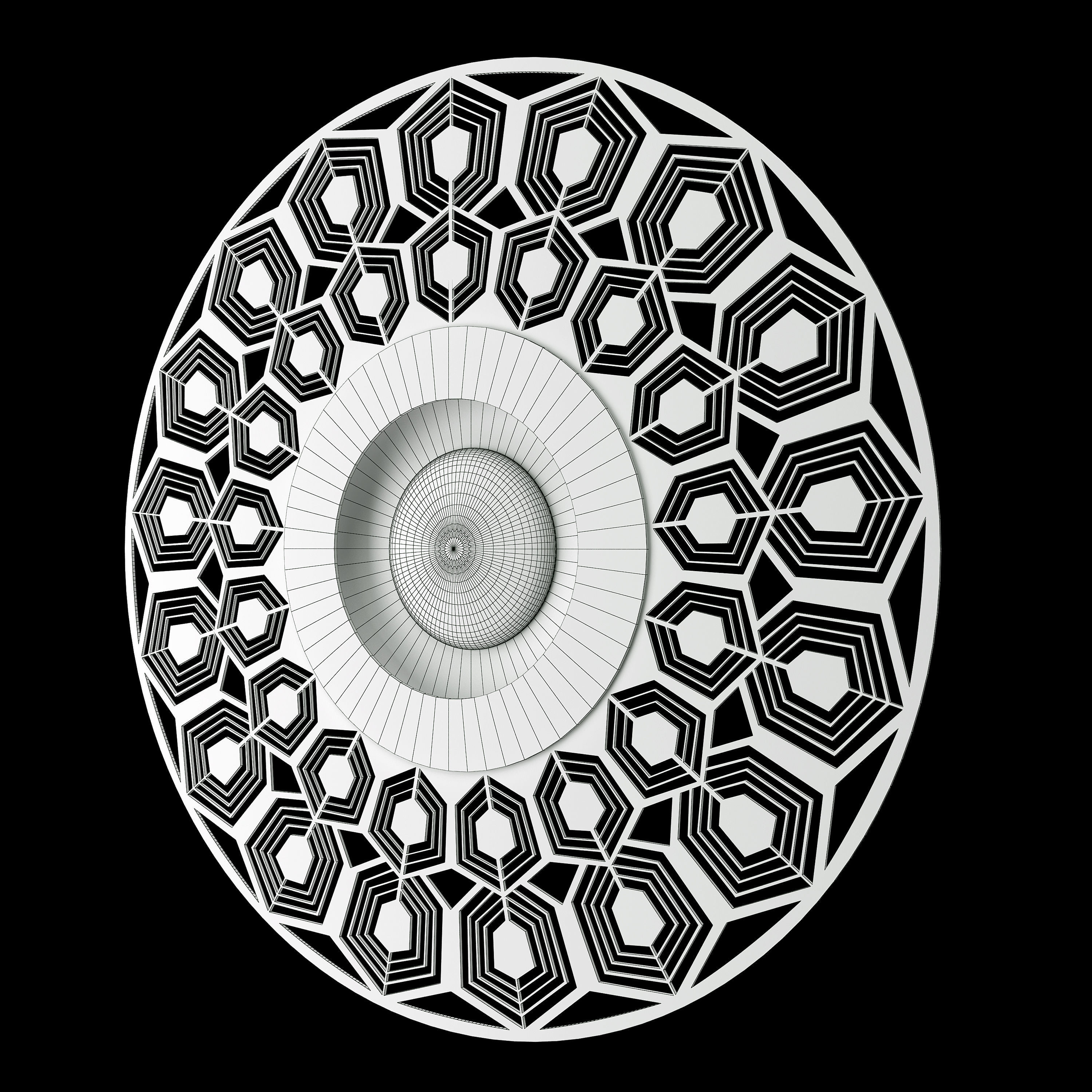 Earth Turtle Wall Light 3D model_2