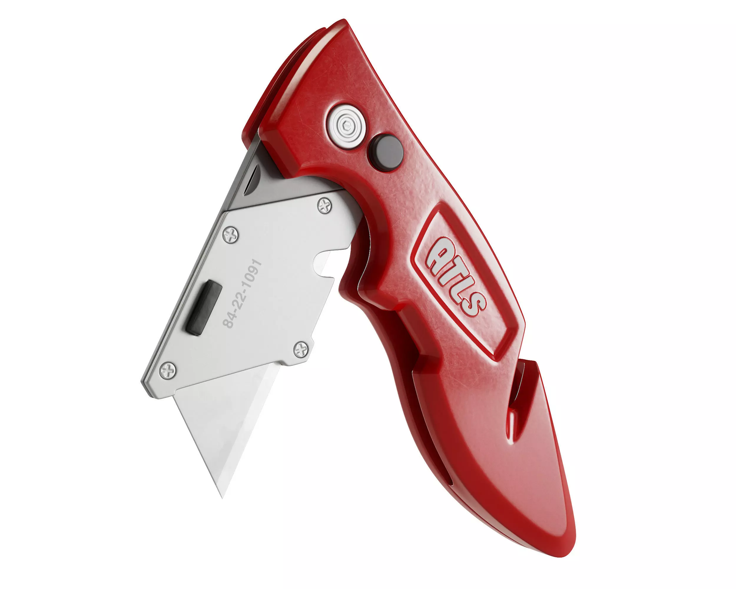 Metal Utility Knife with Hook 3D model_0