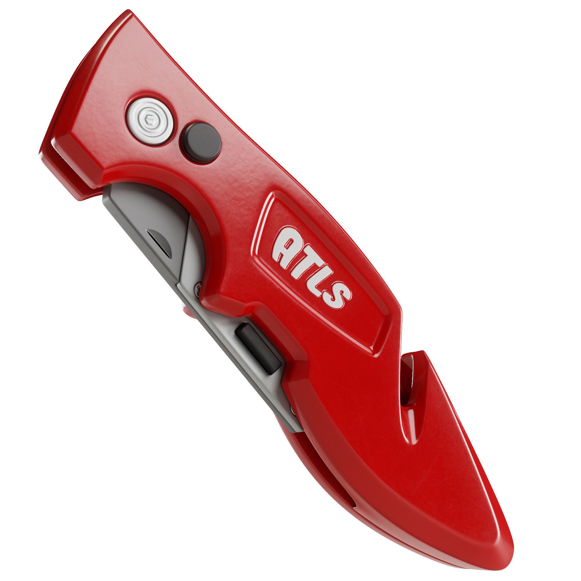 Metal Utility Knife with Hook 3D model_7