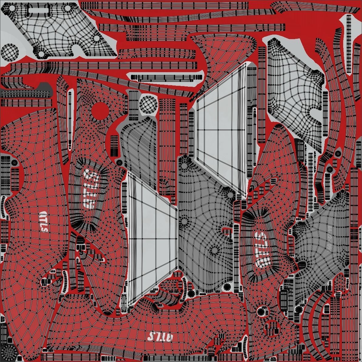 Metal Utility Knife with Hook 3D model_12