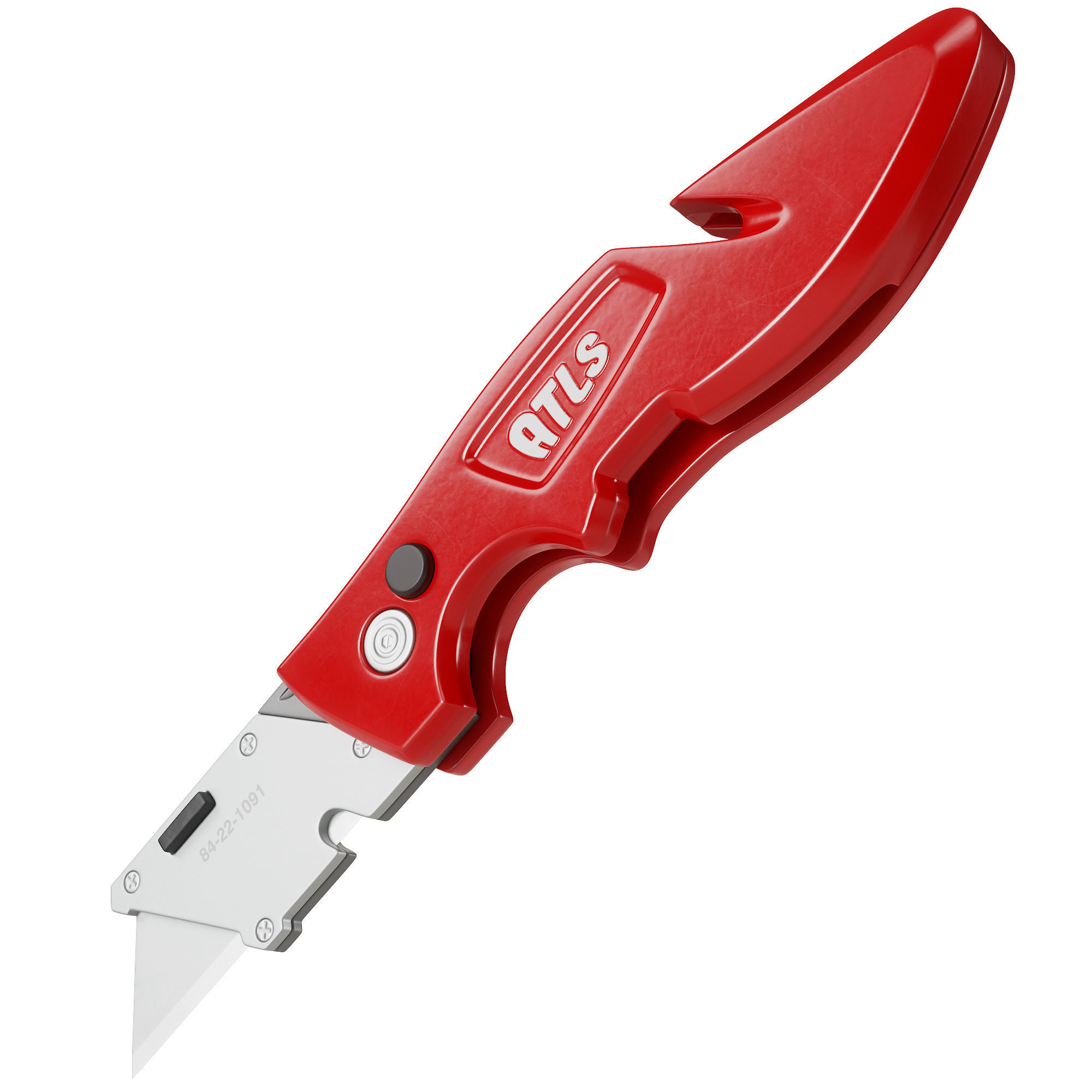 Metal Utility Knife with Hook 3D model_6