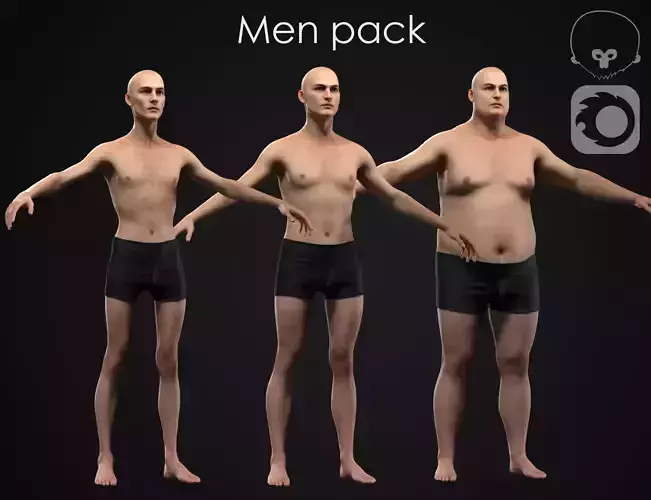 Men pack 3D Model Collection