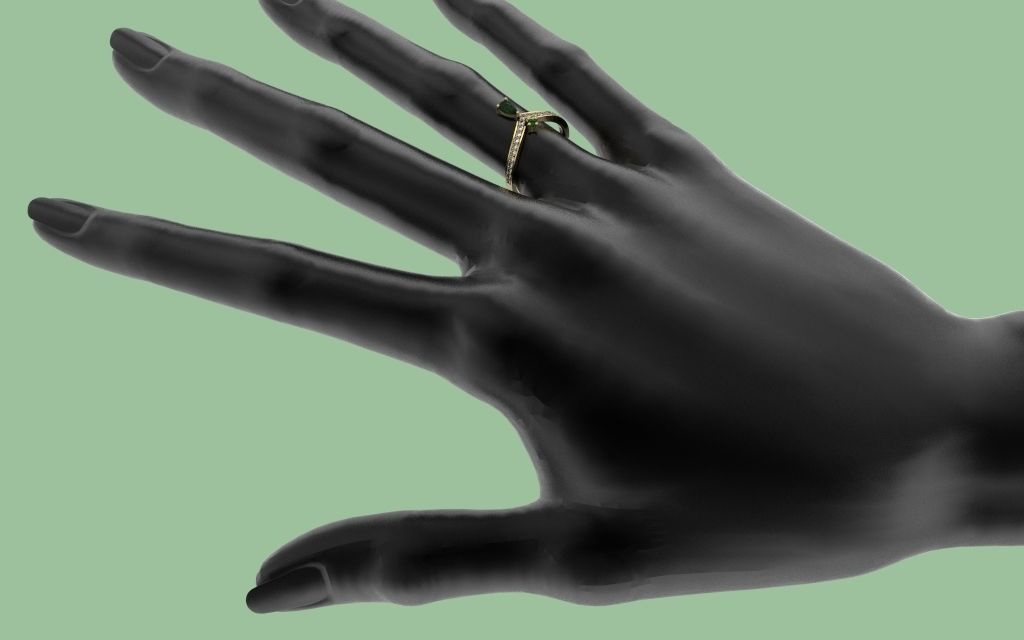 Set Light Fashion Ring - 3D Jewelry - 4 Models 3D print model_8