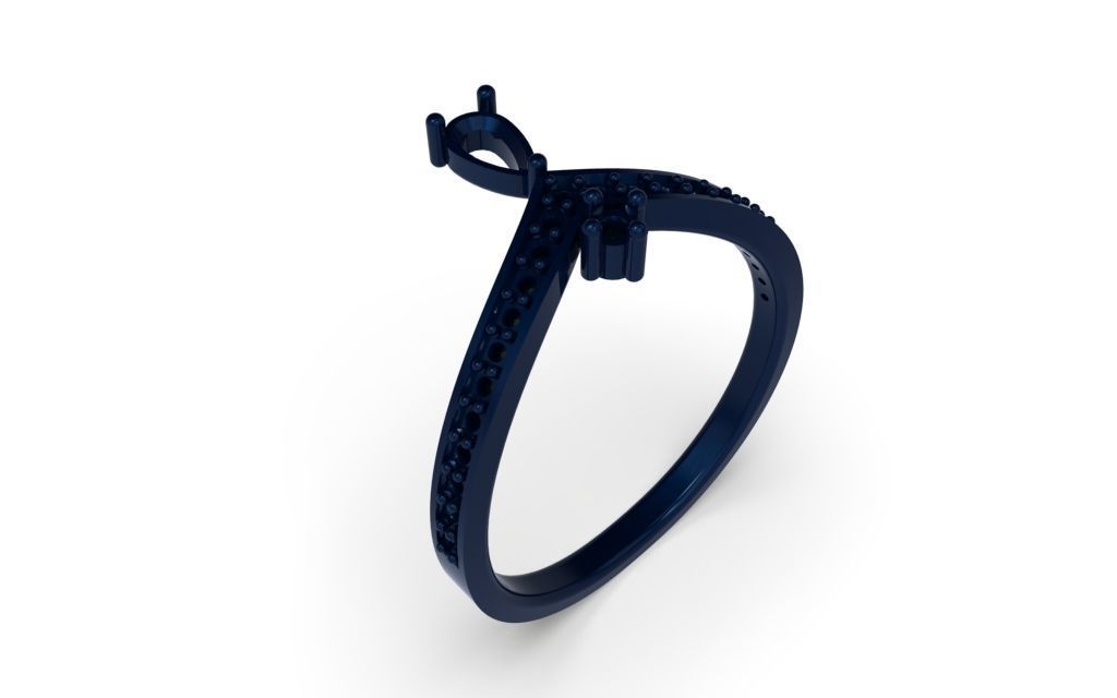 Set Light Fashion Ring - 3D Jewelry - 4 Models 3D print model_37