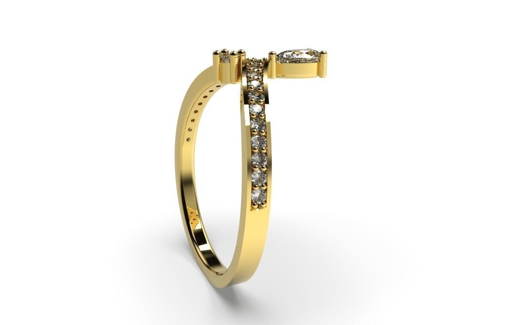 Set Light Fashion Ring - 3D Jewelry - 4 Models 3D print model_40