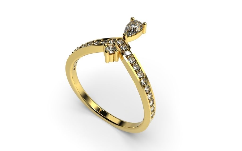 Set Light Fashion Ring - 3D Jewelry - 4 Models 3D print model_34