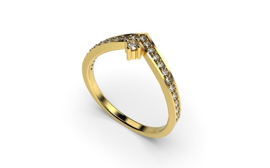 Set Light Fashion Ring - 3D Jewelry - 4 Models 3D print model_23