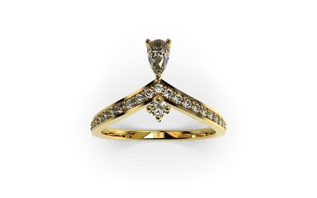 Set Light Fashion Ring - 3D Jewelry - 4 Models 3D print model_35