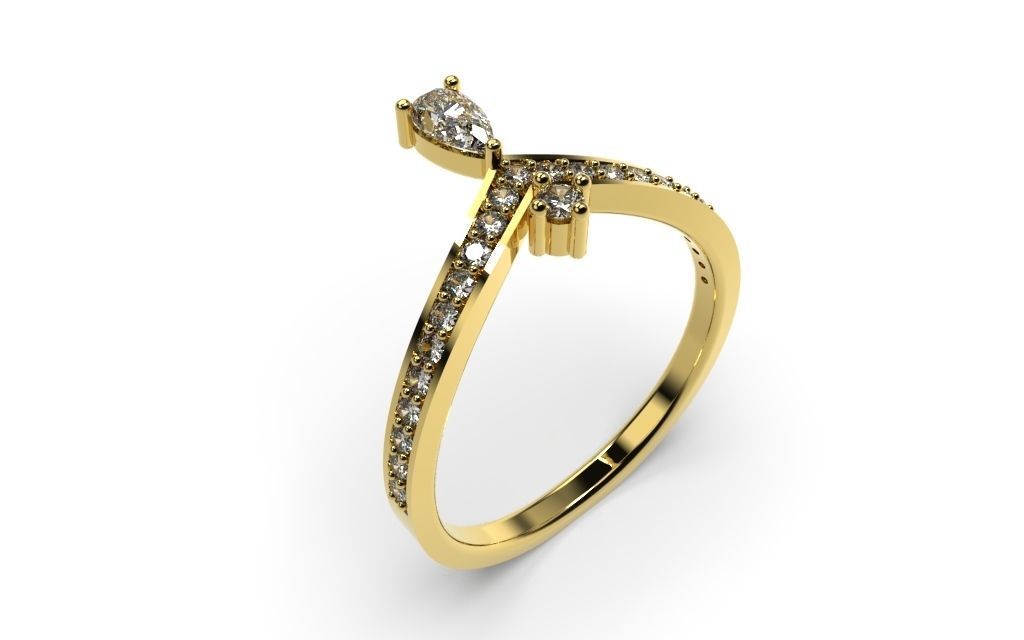 Set Light Fashion Ring - 3D Jewelry - 4 Models 3D print model_33