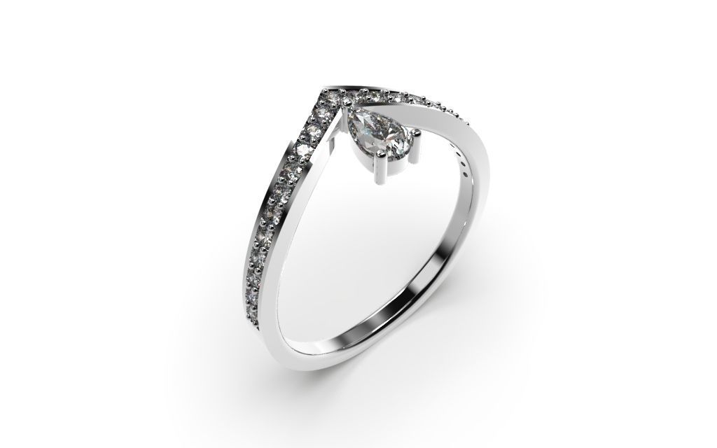 Set Light Fashion Ring - 3D Jewelry - 4 Models 3D print model_28