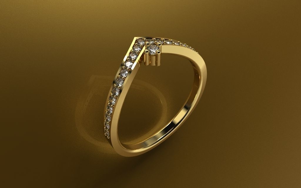 Set Light Fashion Ring - 3D Jewelry - 4 Models 3D print model_2