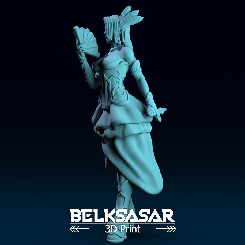 Courtesan Rogue Spy Topless 3D print model_2