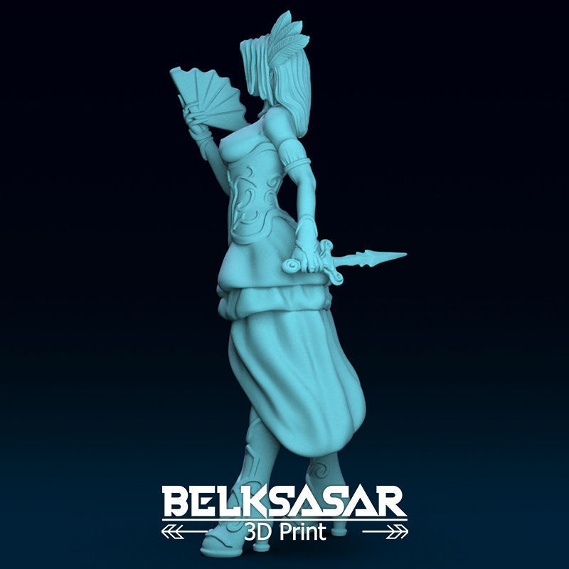 Courtesan Rogue Spy Topless 3D print model_3