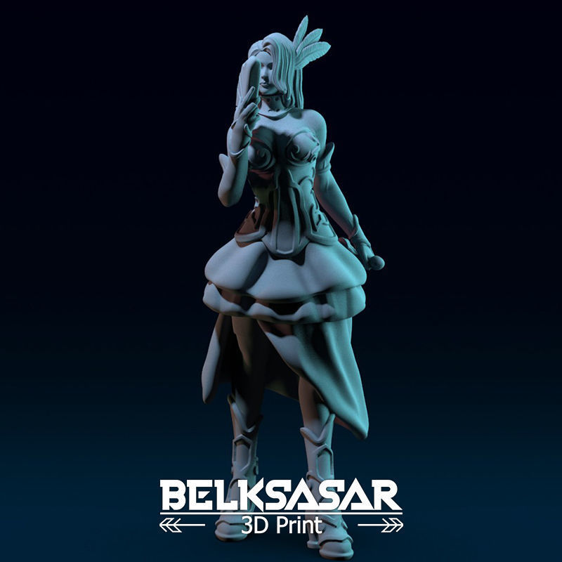 Courtesan Rogue Spy Normal and Topless 3D print model_3