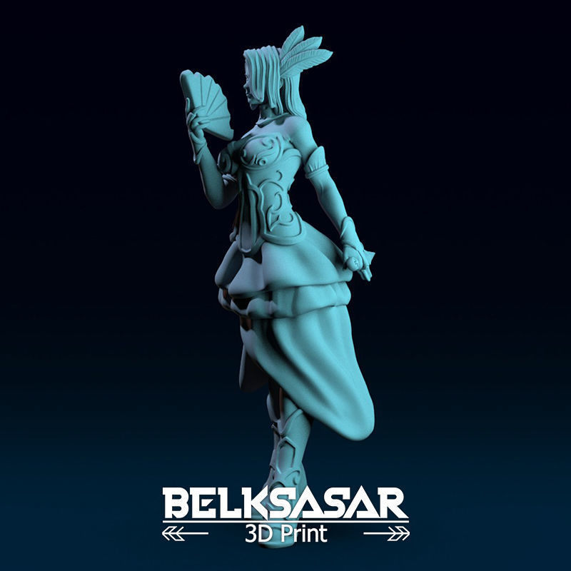 Courtesan Rogue Spy Normal and Topless 3D print model_5